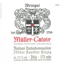 MULLER CATOIR, MUSSBACHER ESELSHAUT, RIESLANER TBA 2001 - hv 37.5cl
